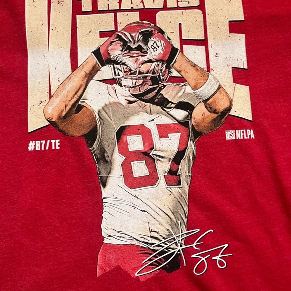 NFL Kansas City Chiefs Travis Kelce Heart tee - Picture 3 of 4